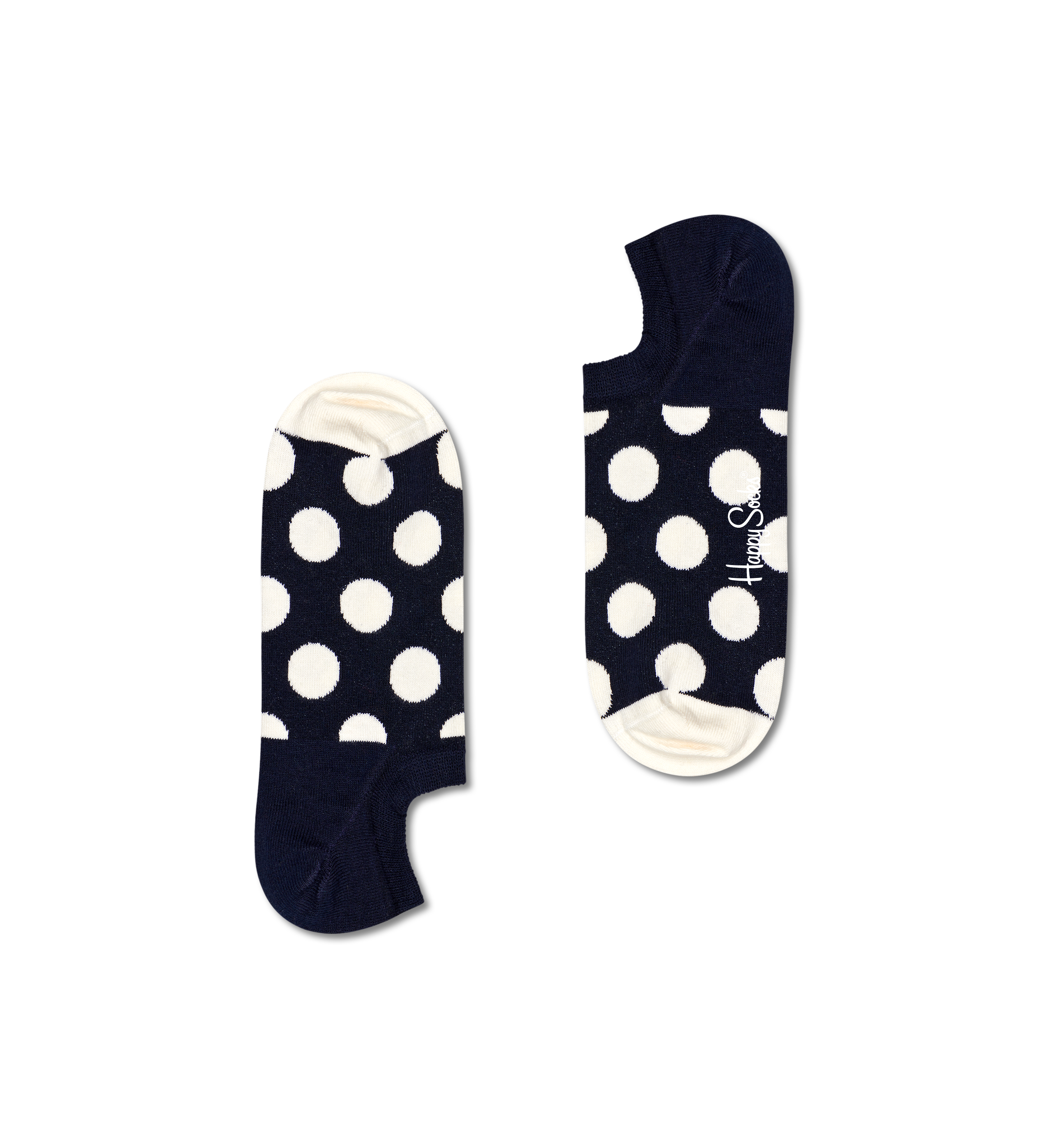 Navy Big Dot No Show Sock | Happy Socks