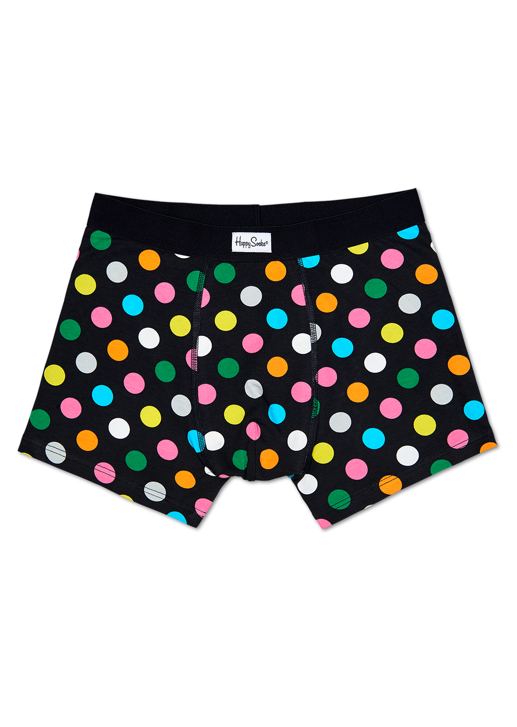 Men’s Underwear Black: Big Dot Trunk | Happy Socks