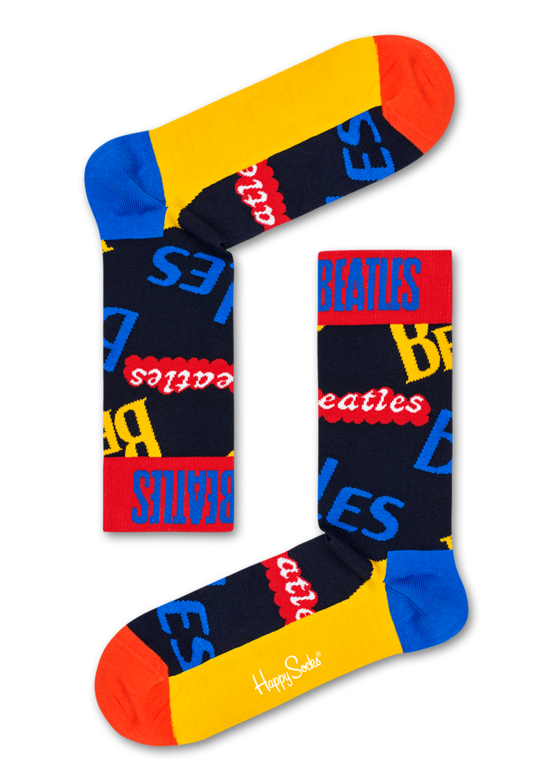 Show some love for the legendary foursome in the exclusive Beatles In the Name Of sock. Featuring the iconic band logo in vibrant blue, yellow and orang…