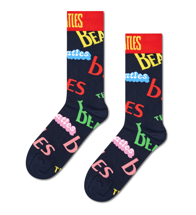 Blue Beatles In The Name Of Crew Sock