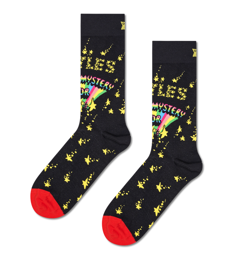 Black Beatles Magical Mystery Tour Crew Sock