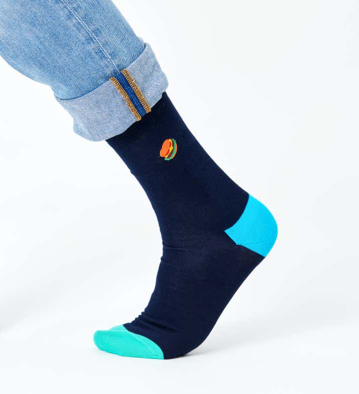 Embroidery Burger Sock 3