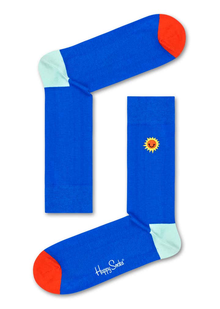 Embroidery Sunny Smile Sock