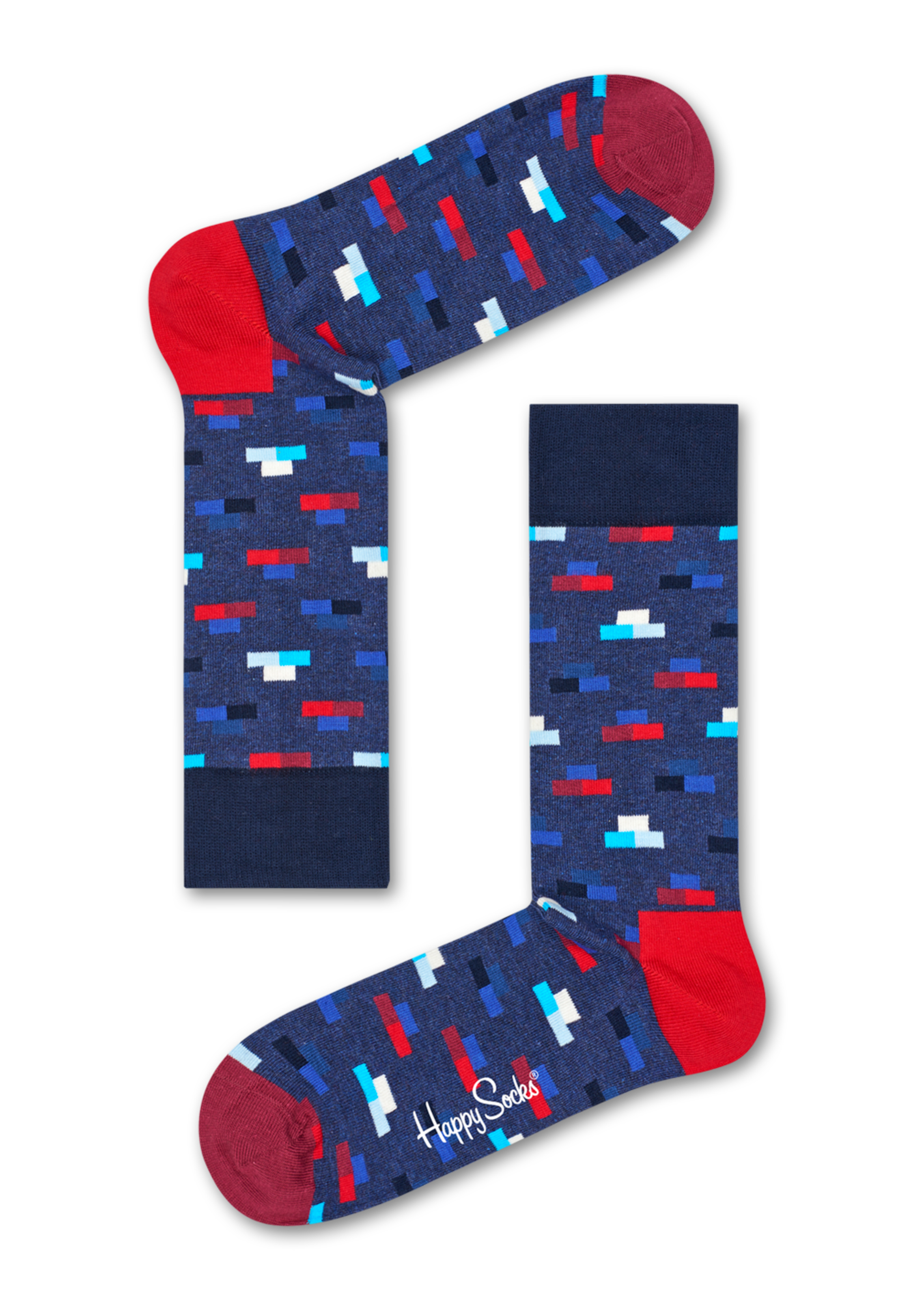 Blaue Baumwollsocken: Brick Design | Happy Socks