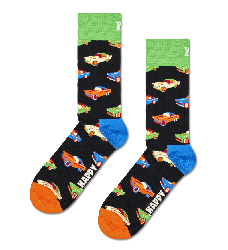 Black Car Crew Sock | Fun & Crazy Socks