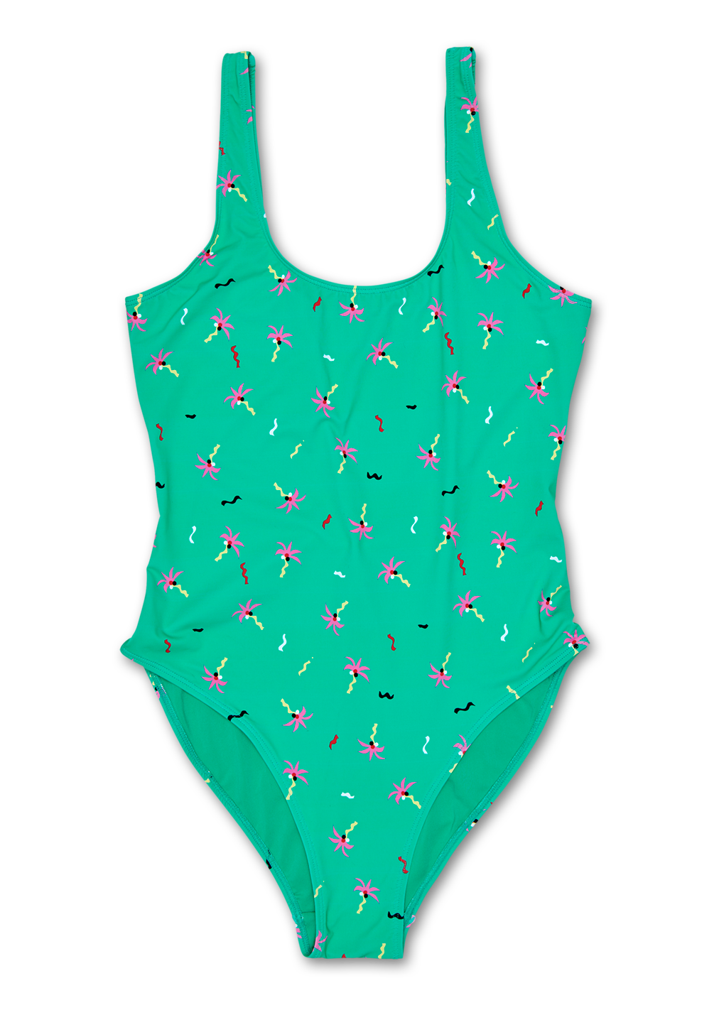 Confetti Palm Swimsuit, Green | Happy Socks