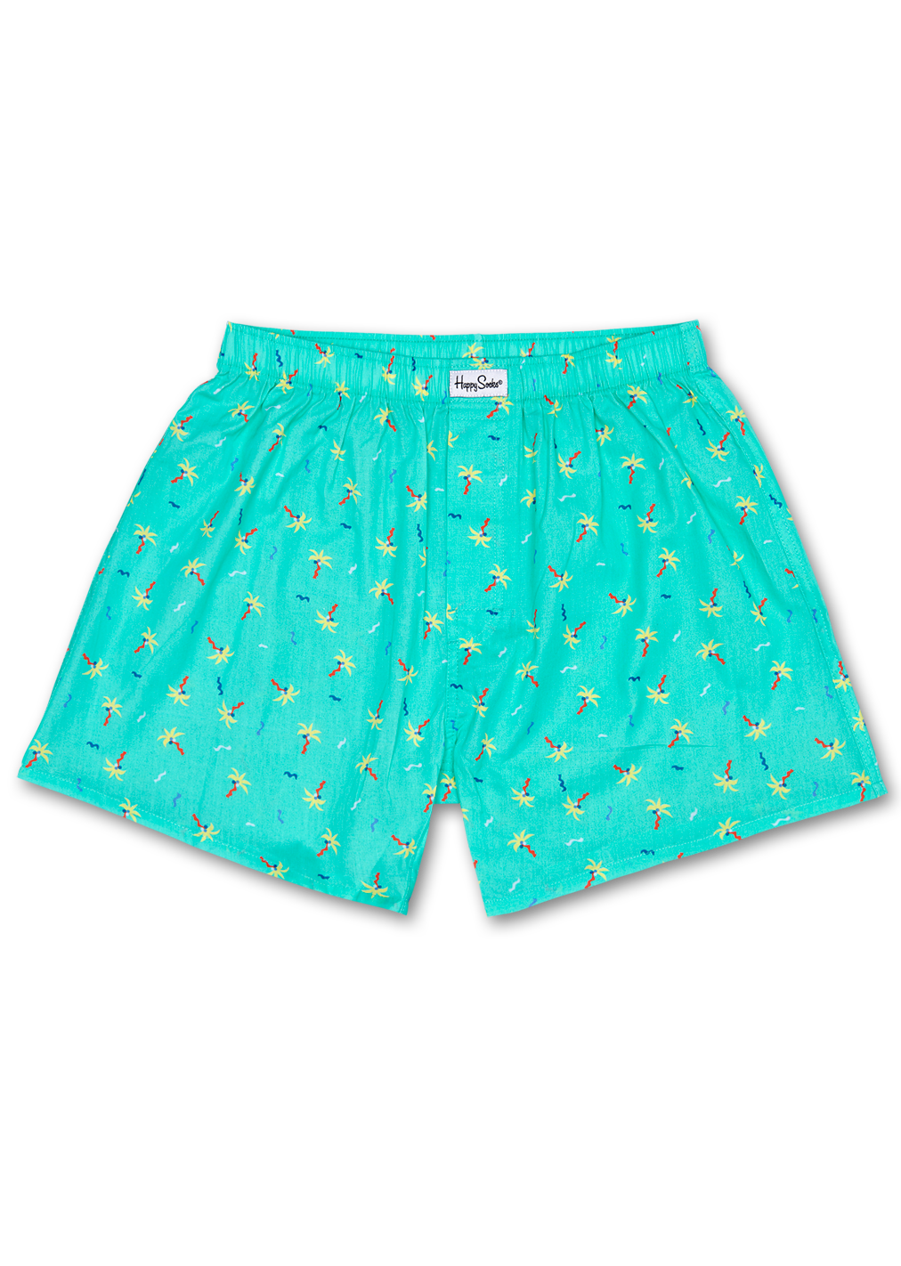 Confetti Palm Boxer, Turquoise - Men’s Underwear | Happy Socks