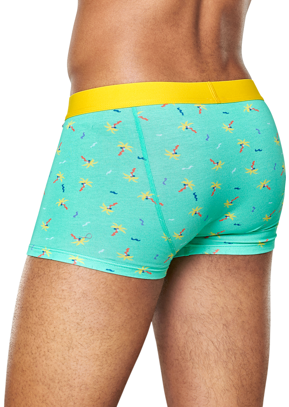 Confetti Palm Trunk, Turquoise - Men’s Underwear | Happy Socks