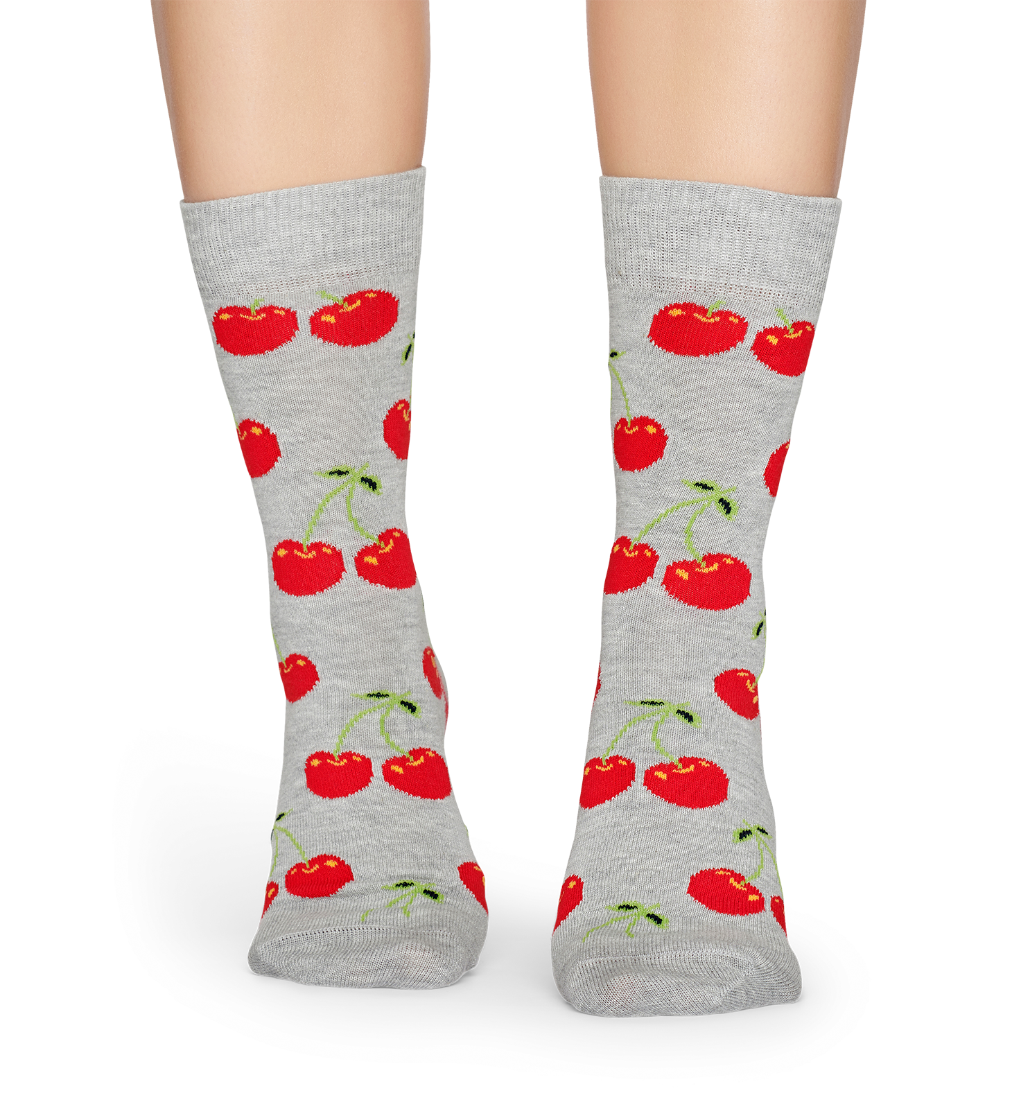 Navy Cherry Crew Sock | Happy Socks US