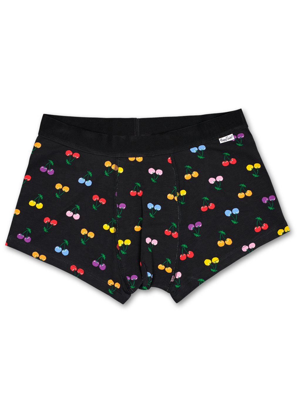 Black trunk for men: Cherry - underwear | Happy Socks