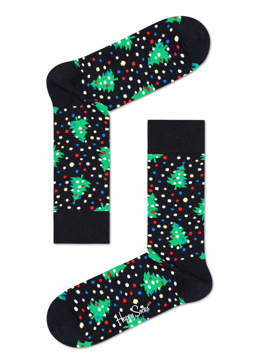 Black Christmas Night Crew Sock | Happy Socks