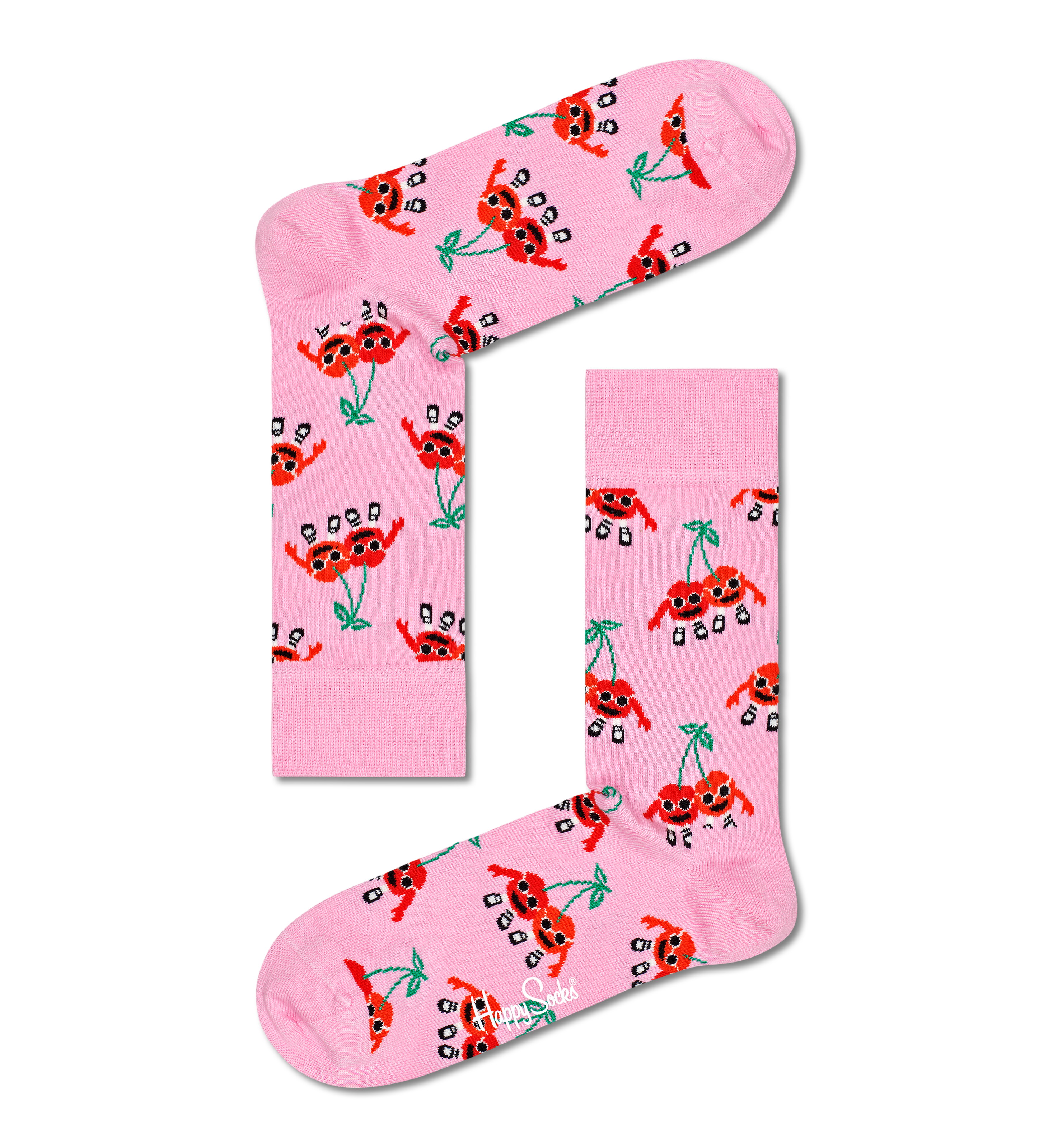 Cherry Mates Sock, Pink | Happy Socks