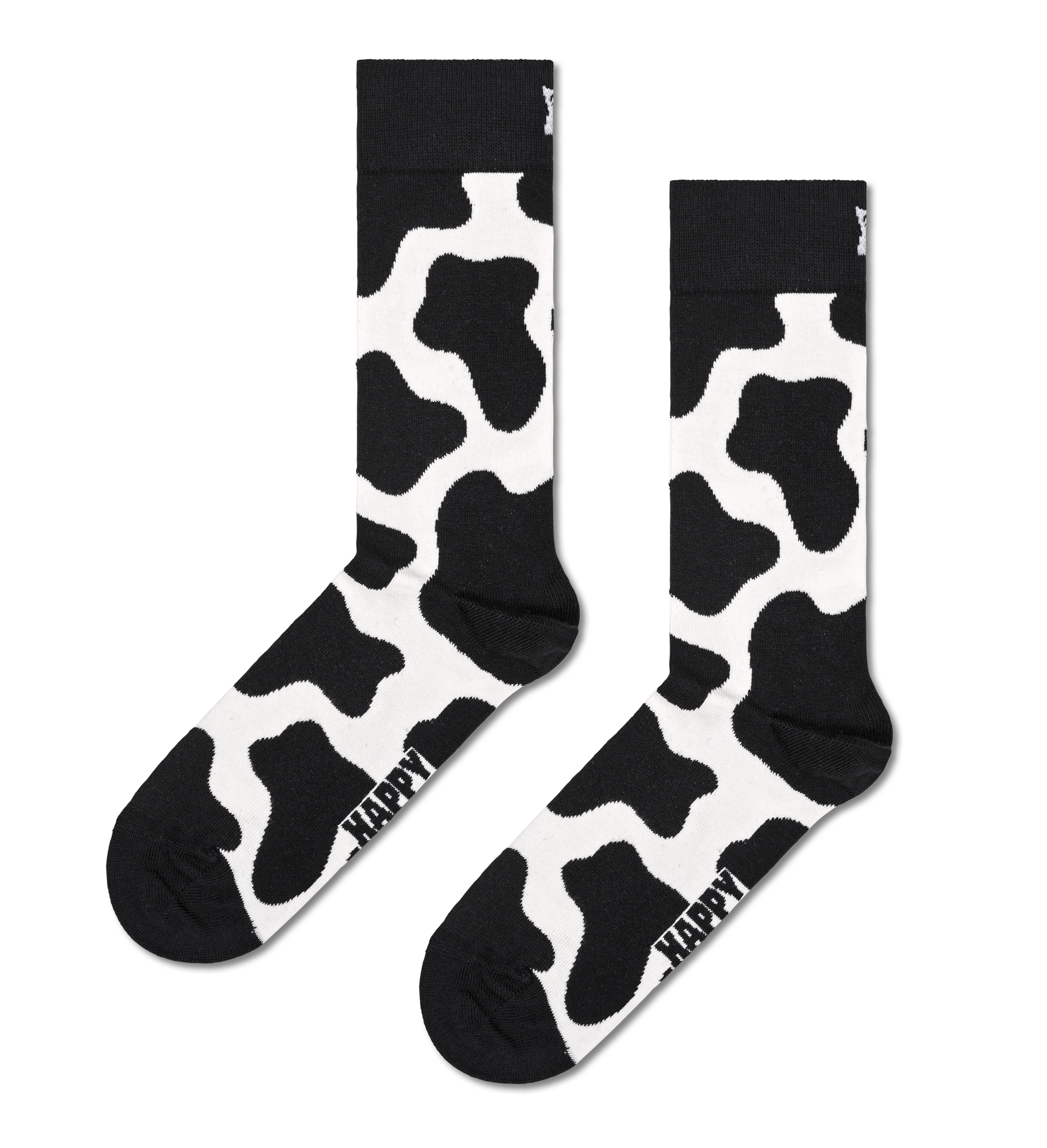 Black Cow Crew Sock