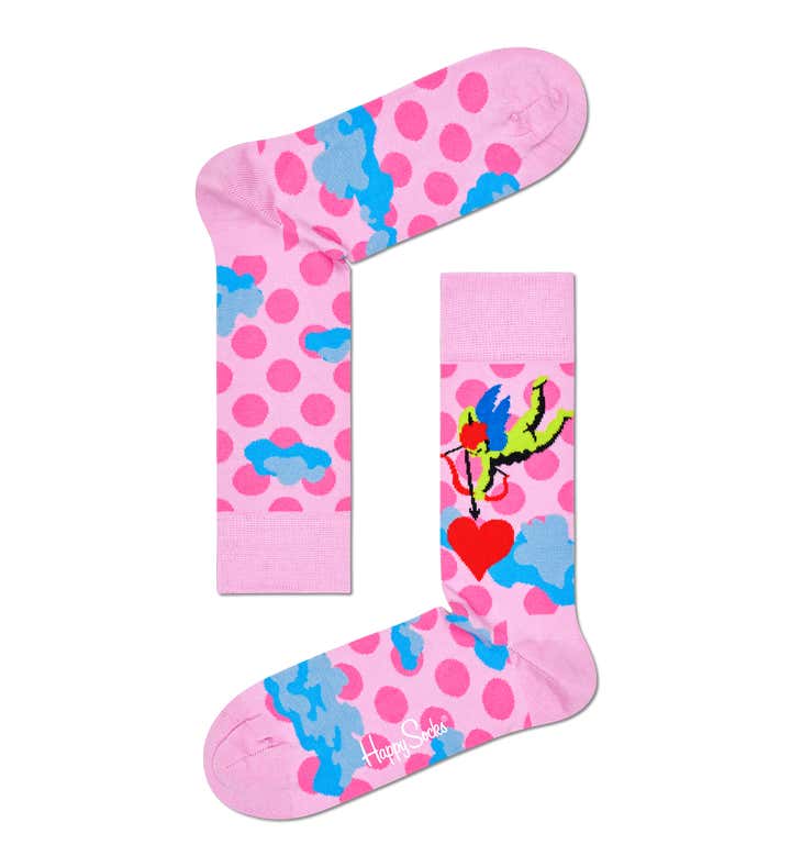 Cupid With Heart Sock