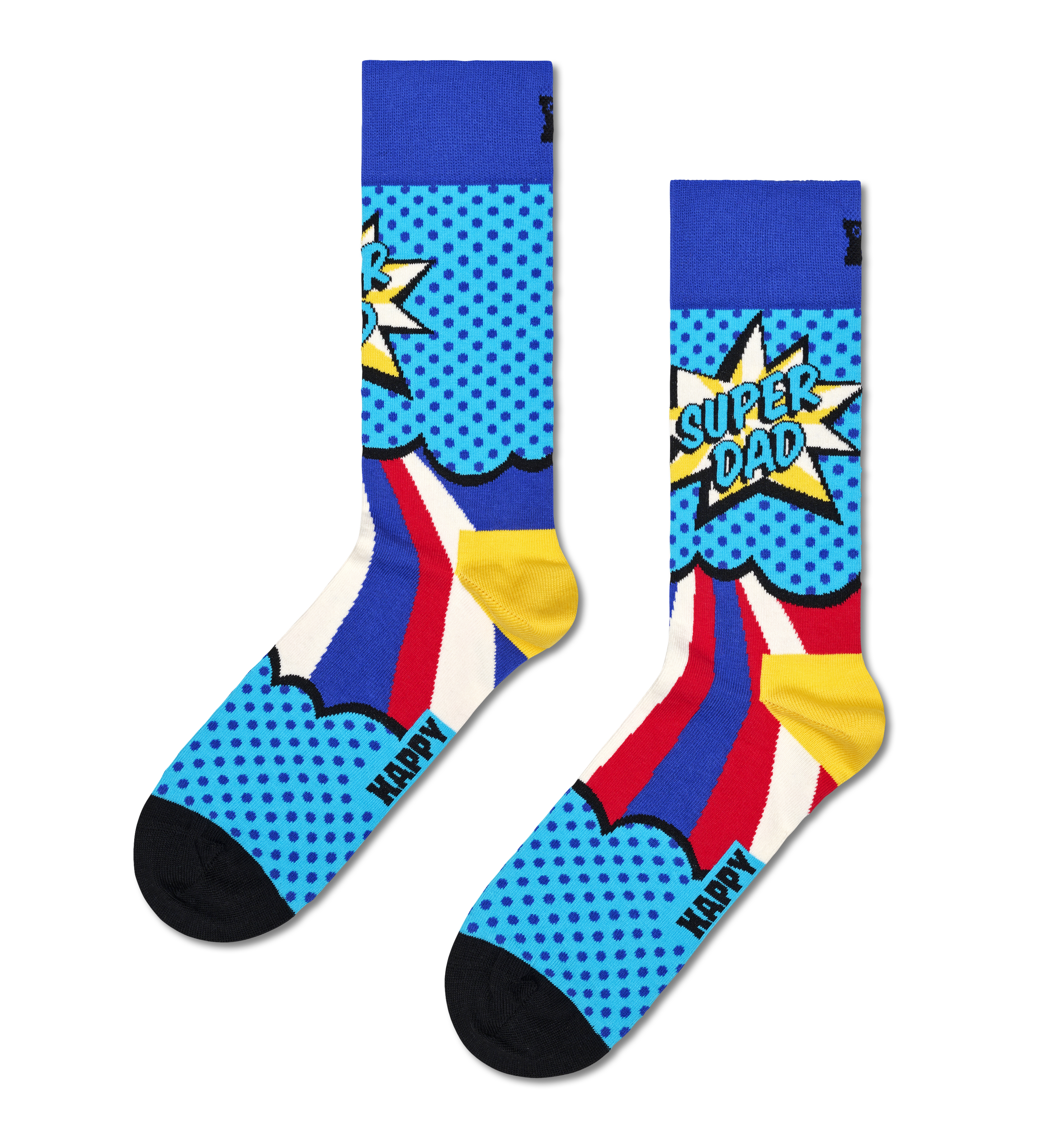Super Dad Socks, Blue | Happy Socks