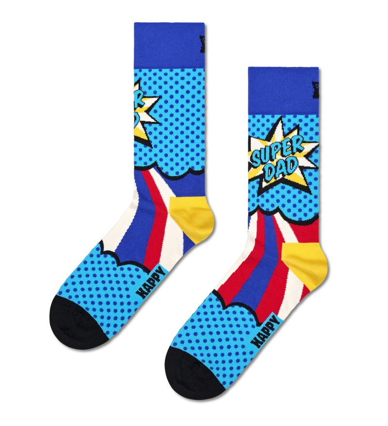 Super Dad Socks | Fun & Colorful Novelty Socks for Dad