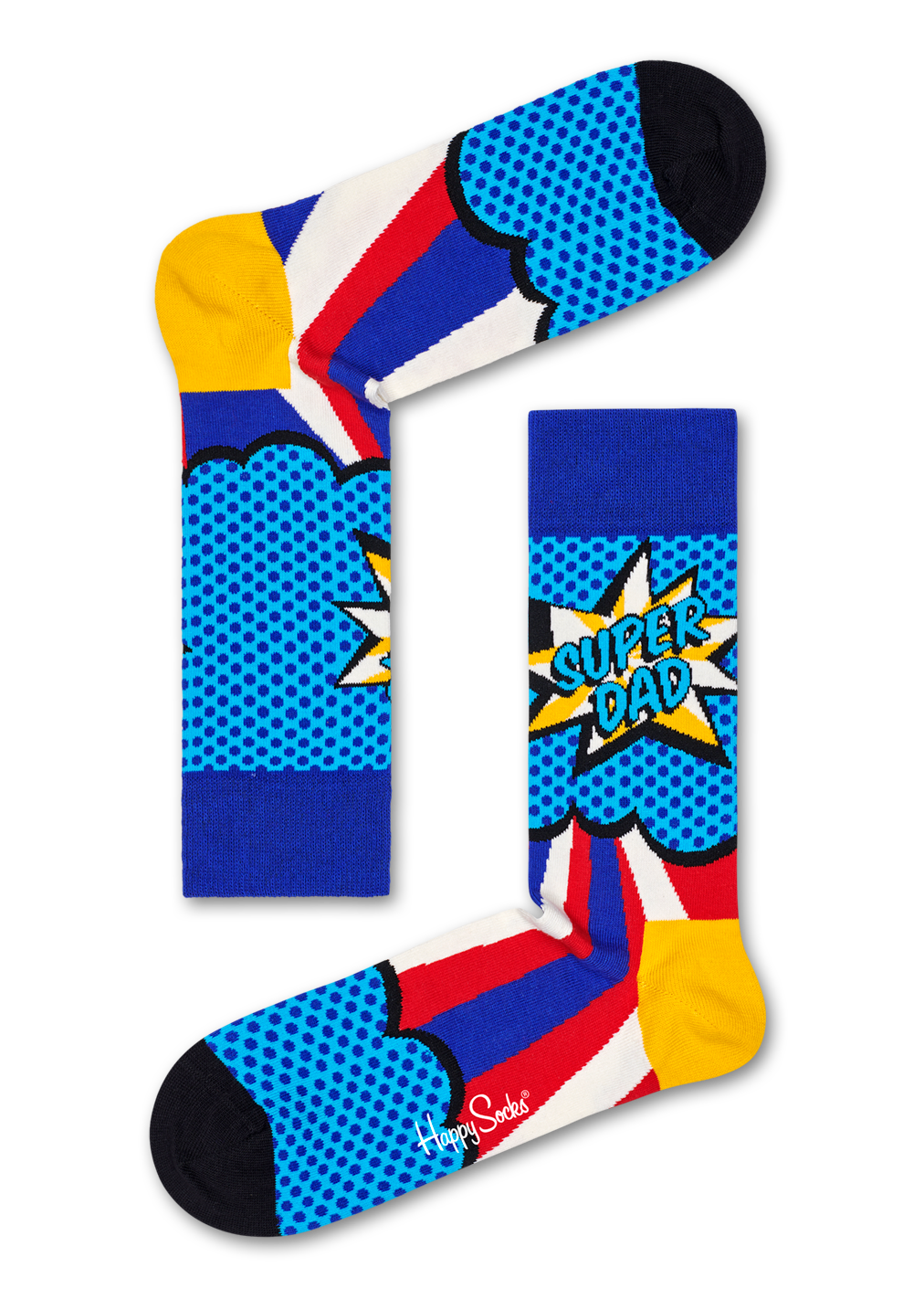 Blue Super Dad Sock | Happy Socks US
