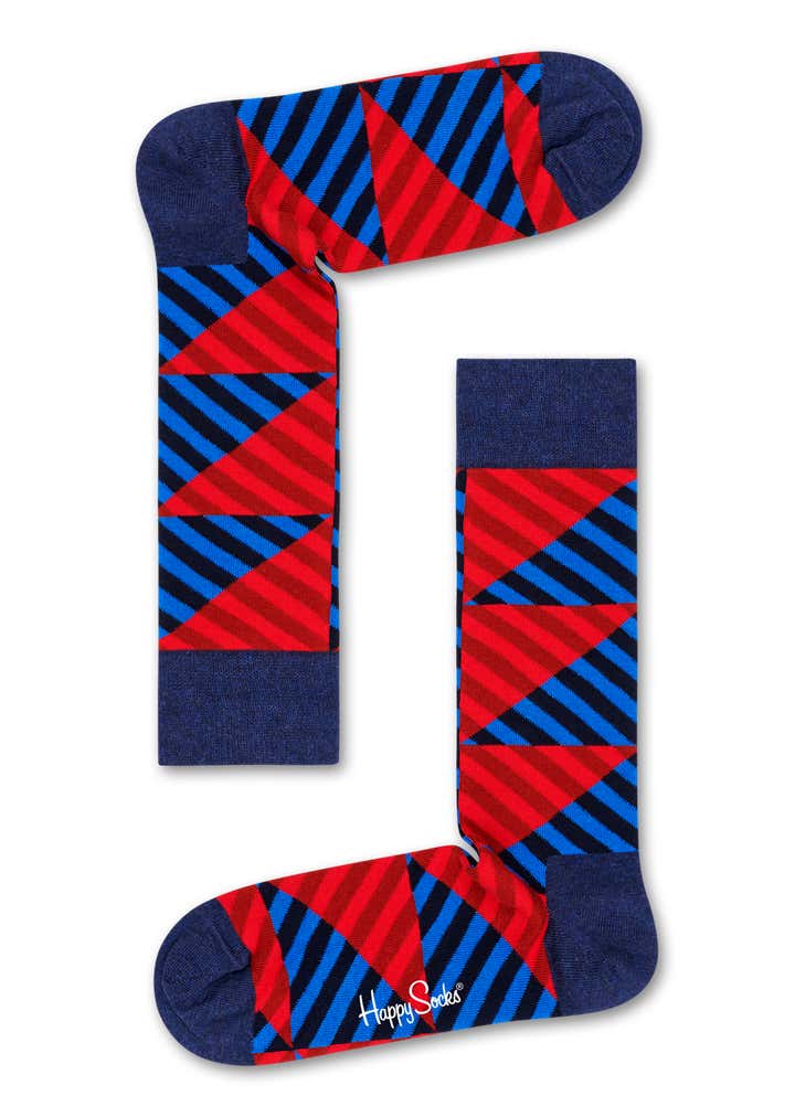 Diagonal Stripe Sock