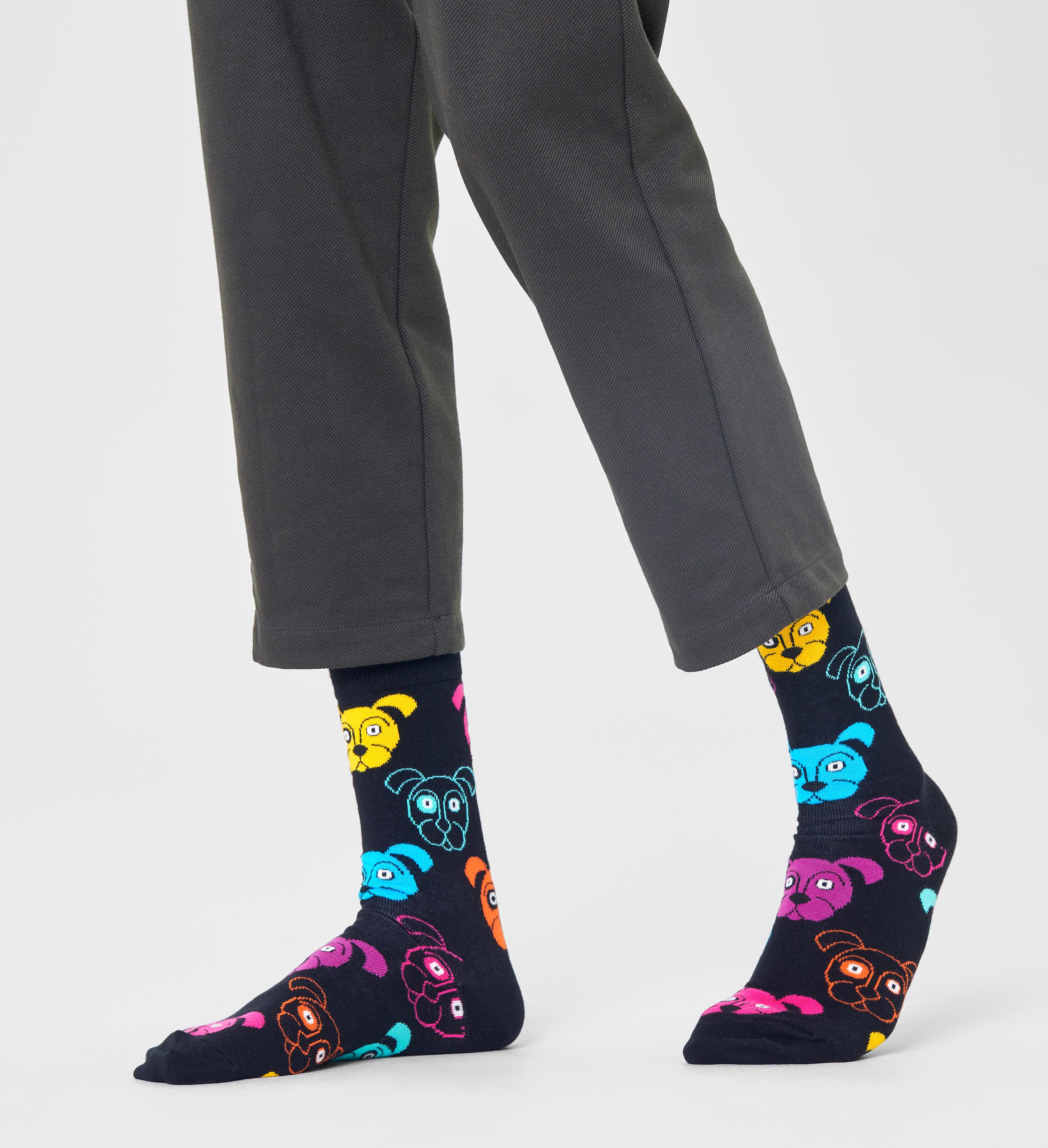 Uomo Happy Socks Squiggly Sock Calze 