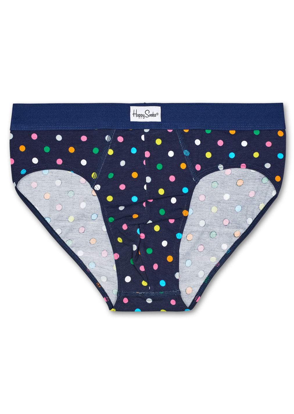 Navy Blue Men's underwear: Dot Brief | Happy Socks