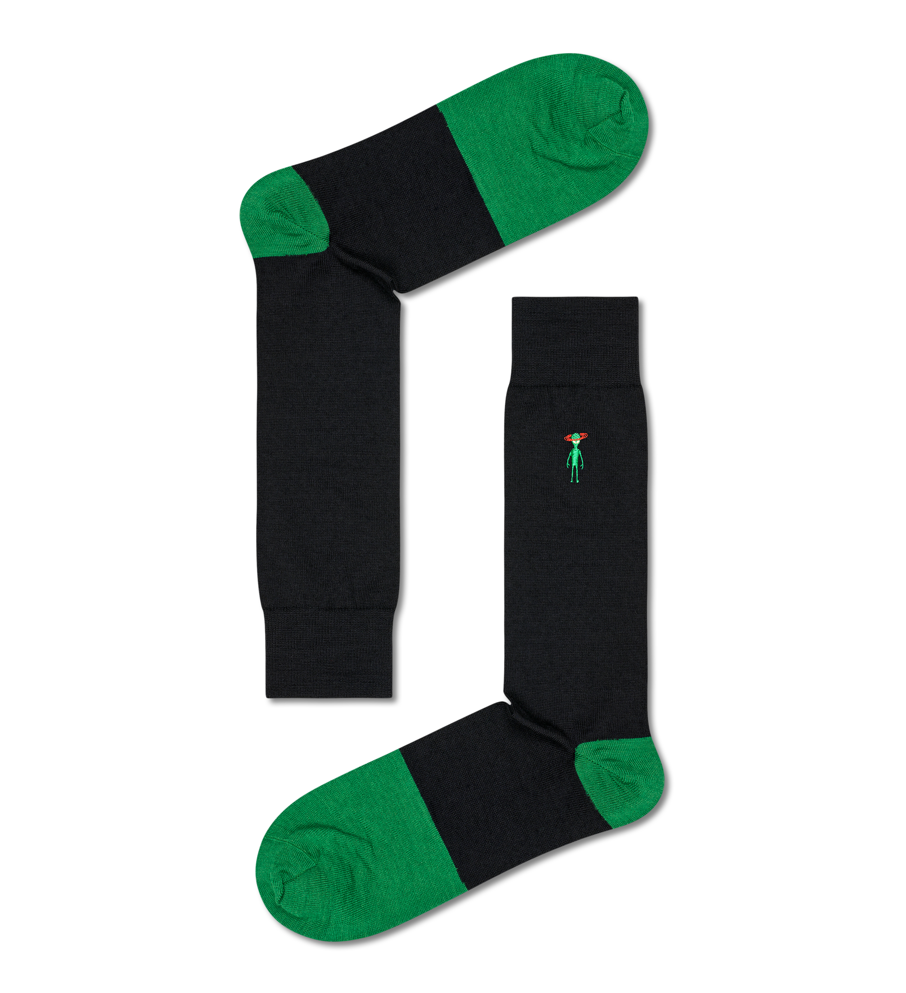 Black Dressed Abel Crew Sock | Happy Socks