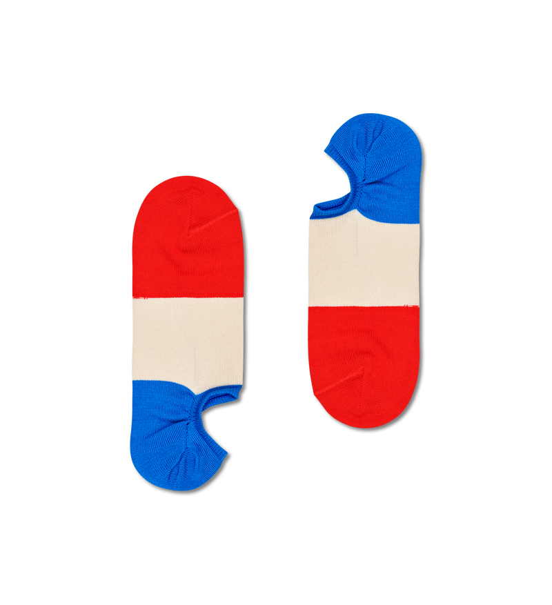 Red Dressed Block No Show Sock | Happy Socks