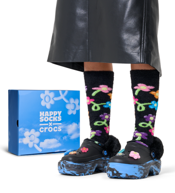 Happy Socks x Crocs - Balloon Flower Stomp Lined Clog