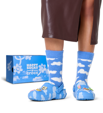 Happy Socks x Crocs - Cloudy Classic Lined Clog