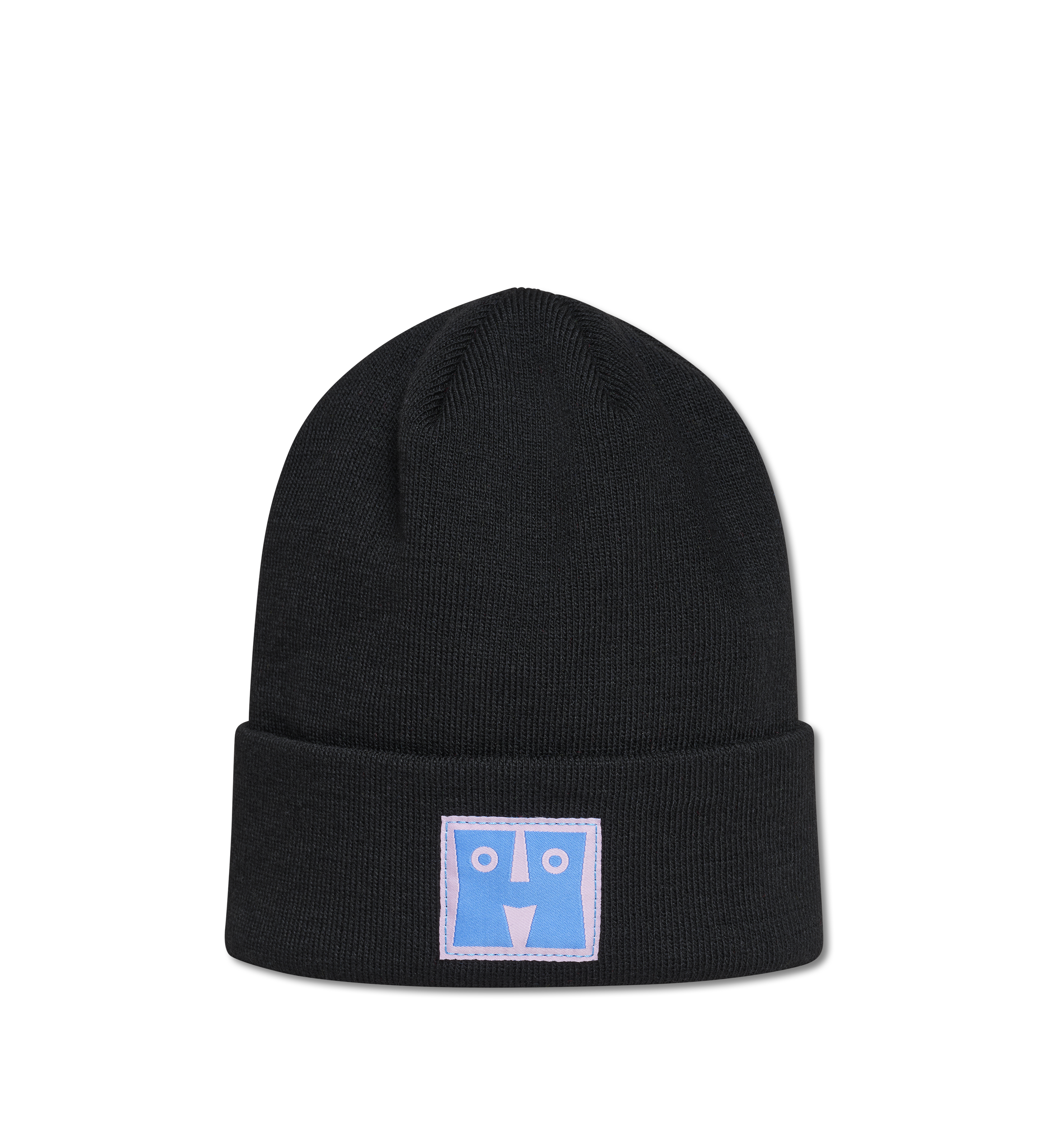Blank and Pink Mountain Beanie Fold