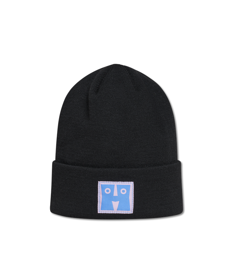 Blank and Pink Mountain Beanie Fold
