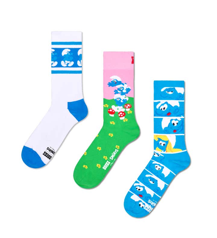 The Smurfs 3-Pack Smurf Socks