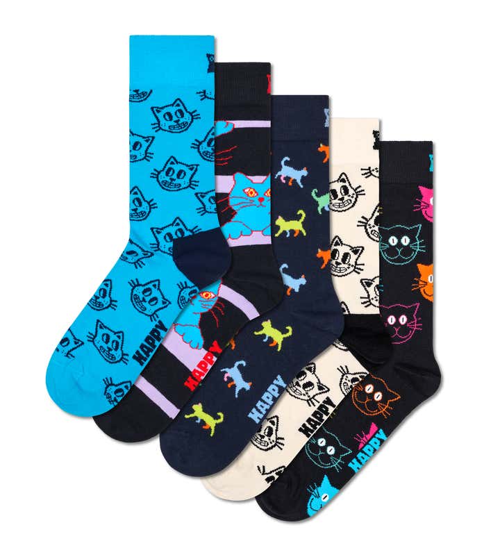 5-Pack Cat Lover Socks