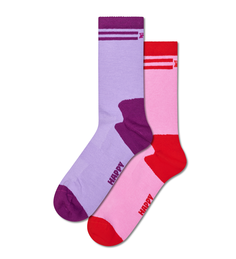 2-Pack Extra Cool Short Crew Socks | Happy Socks