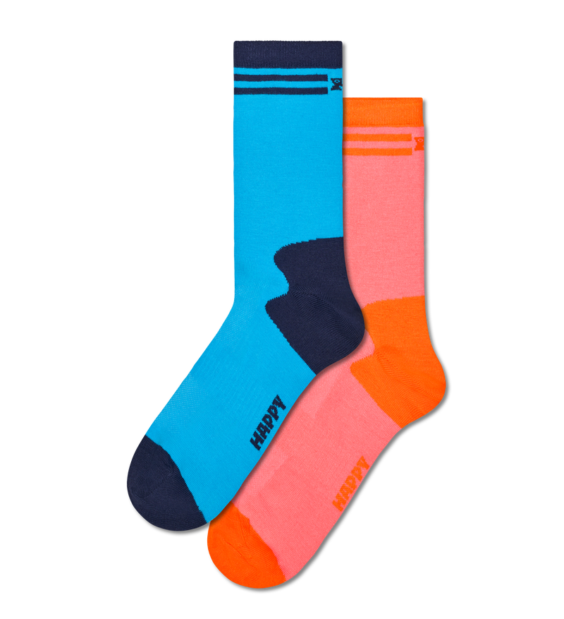 2-Pack Extra Cool Short Crew Socks | Happy Socks