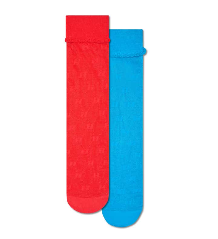 2-Pack H Monogram Tall Crew Socks
