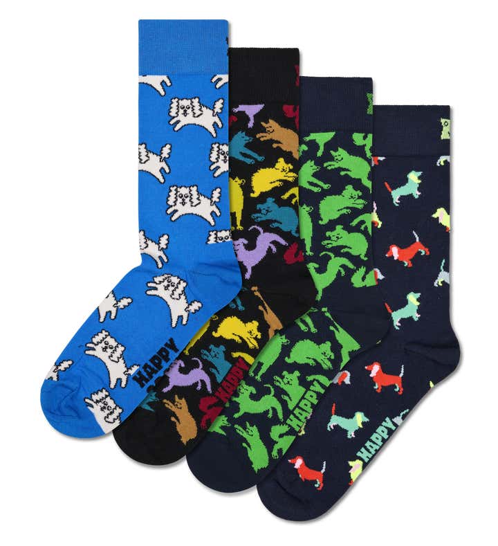 4-Pack Dog Lover Socks
