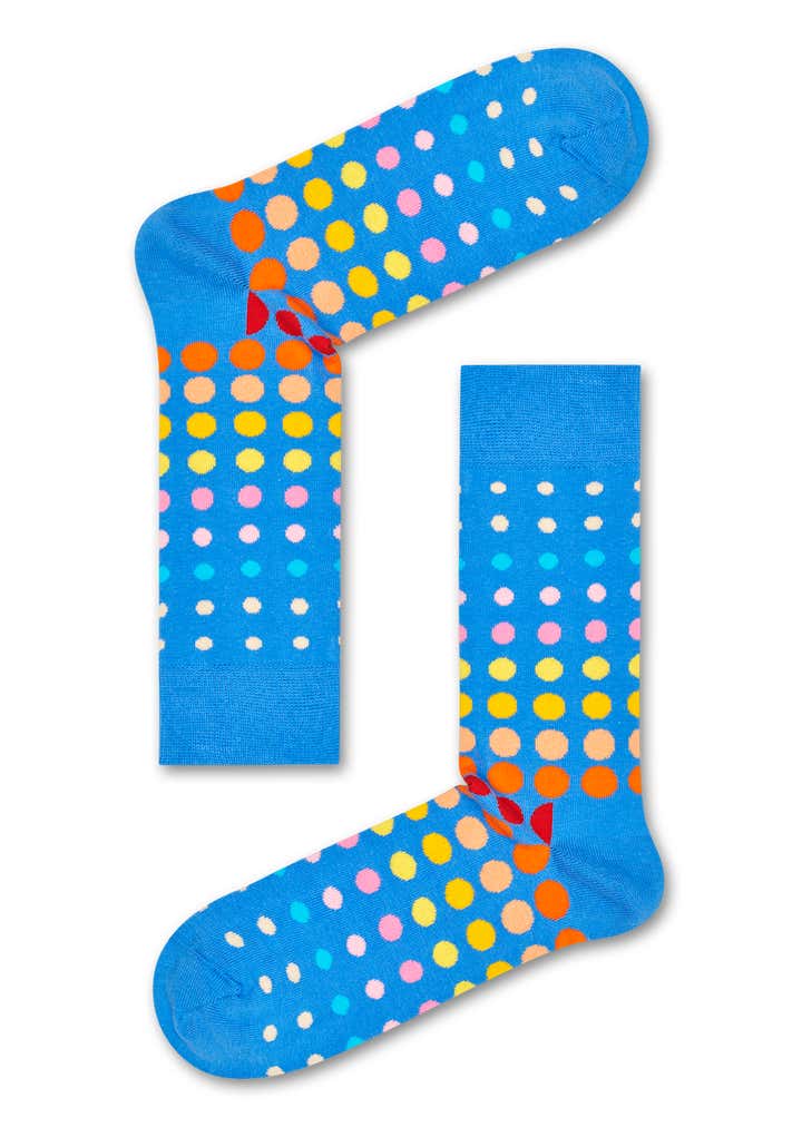 Faded Disco Dot Sock