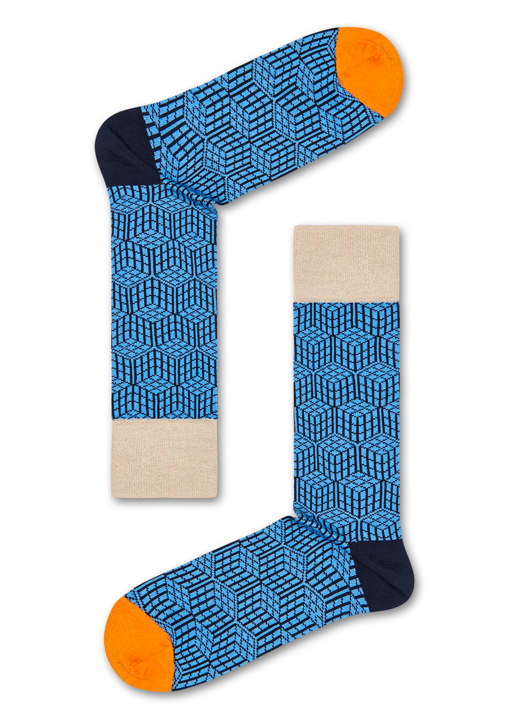 Blue suit socks: Geometric - DRESSED | Happy Socks