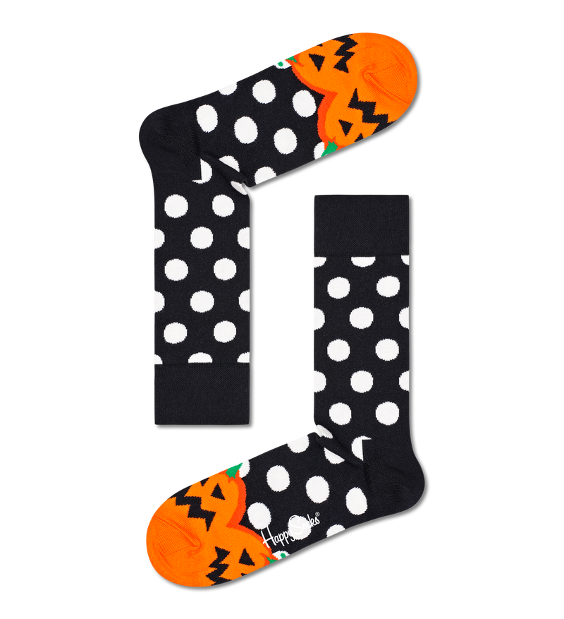 Spooky Halloween Pumpkin Socks | Fun Crew Socks