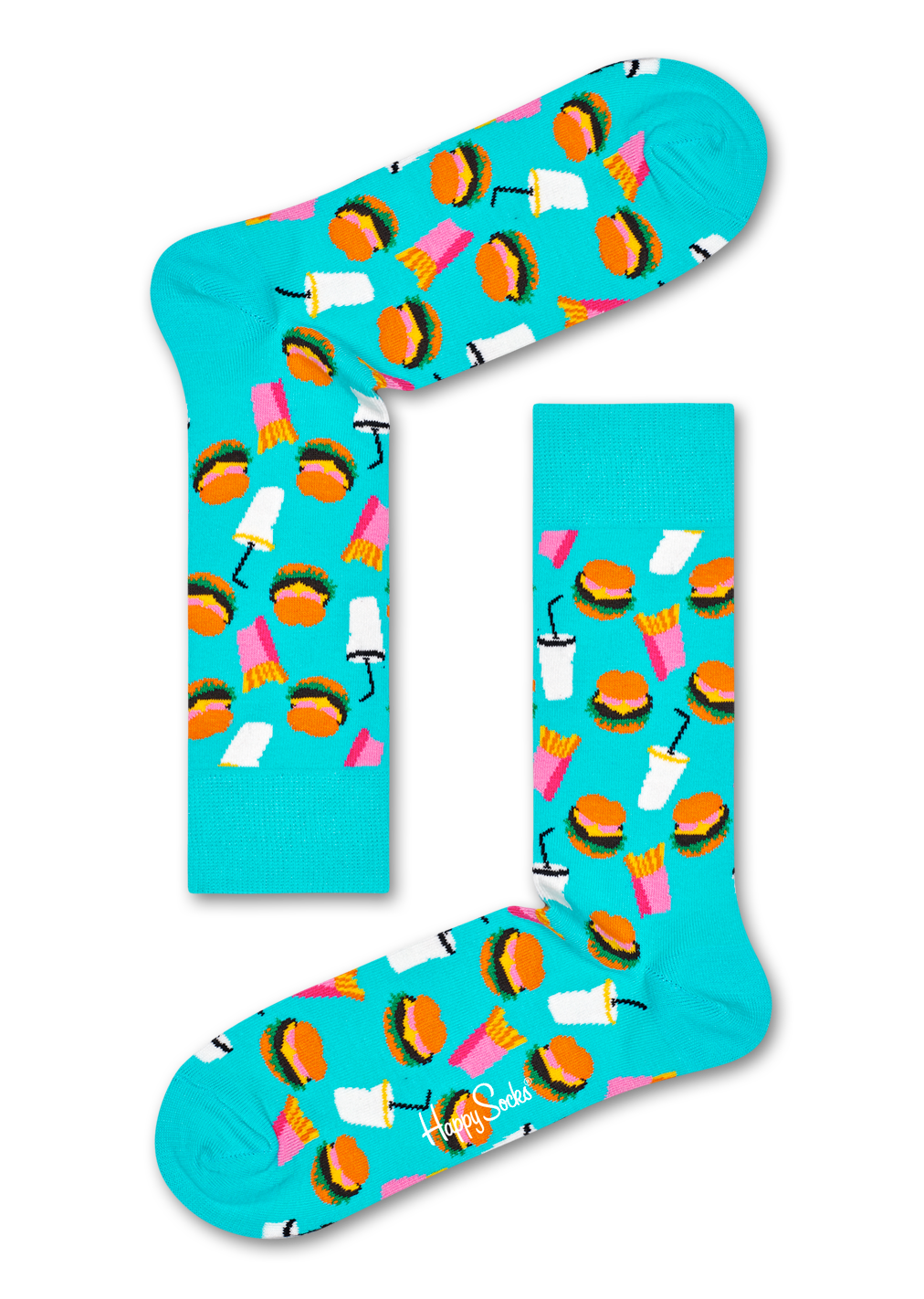 Hamburger Socks, Turquoise | Happy Socks