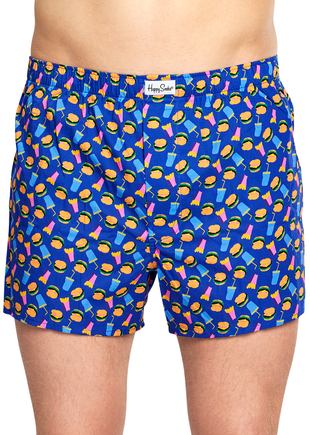Blue Boxer: Hamburger - Underwear Happy Socks EU