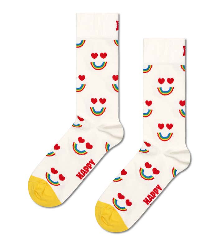 Happy Rainbow Sock