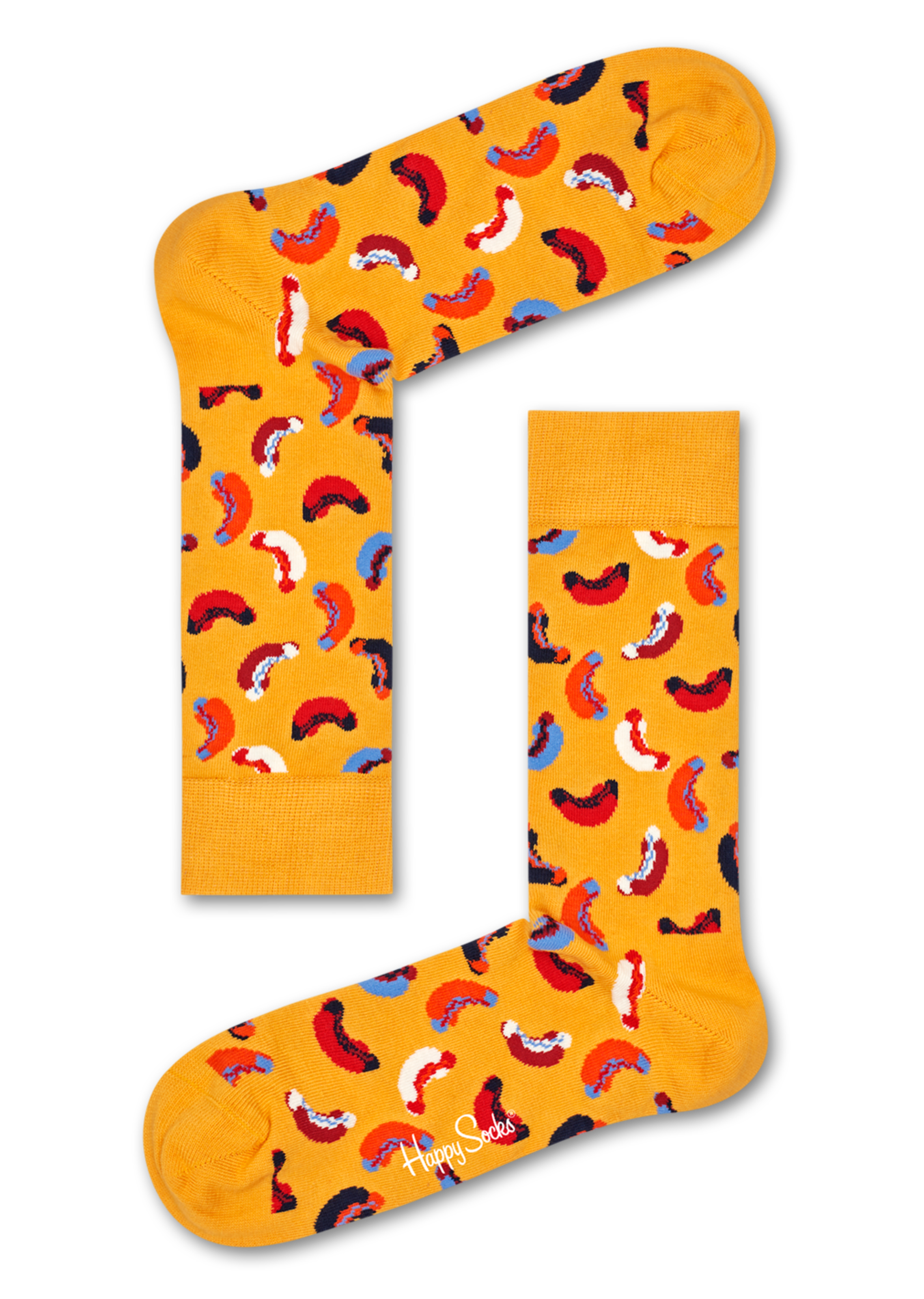 Yellow socks: Hotdog pattern | Happy Socks