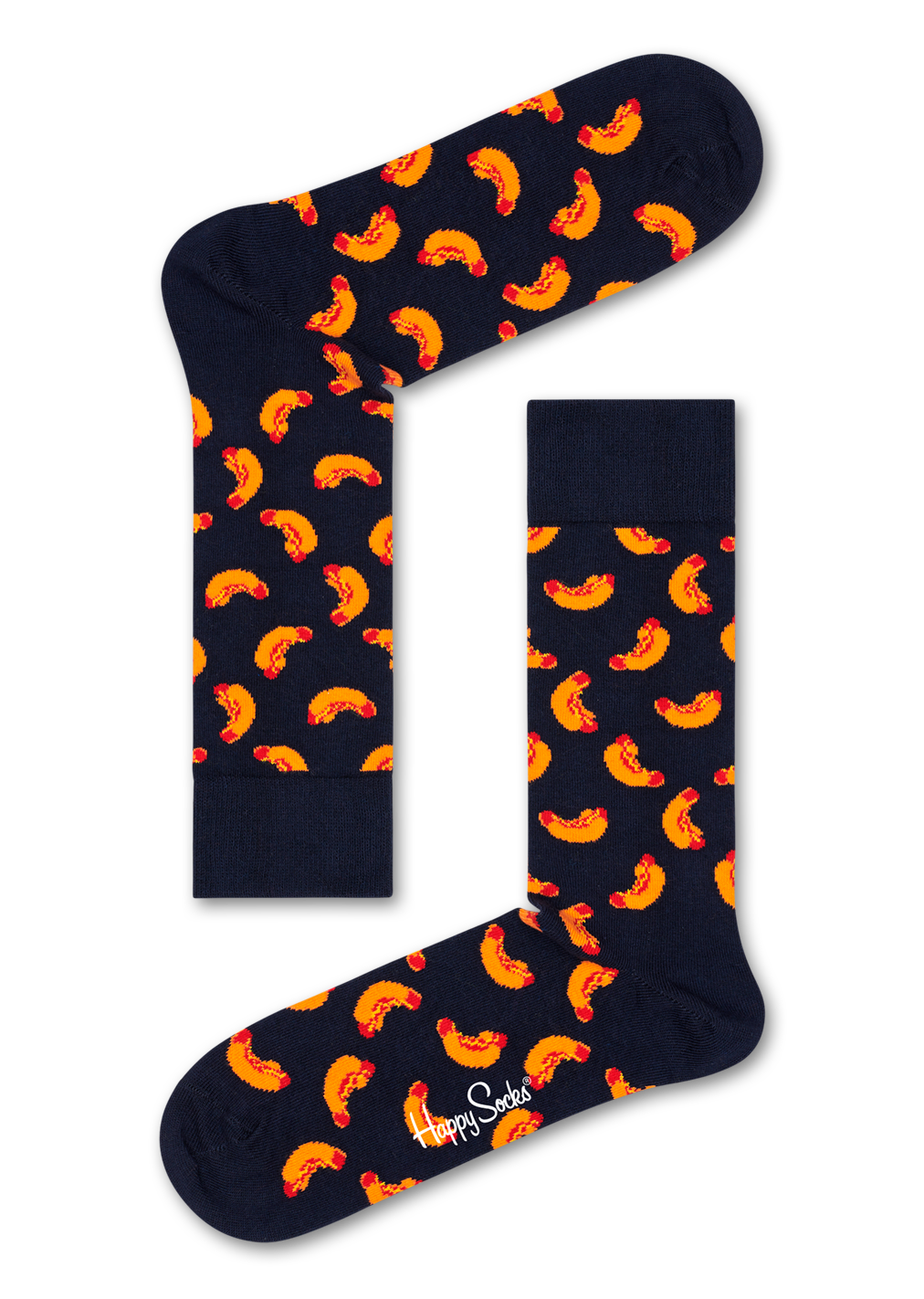 Hotdog Socks, Black | Happy Socks US