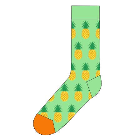 HS Pineapple Sock