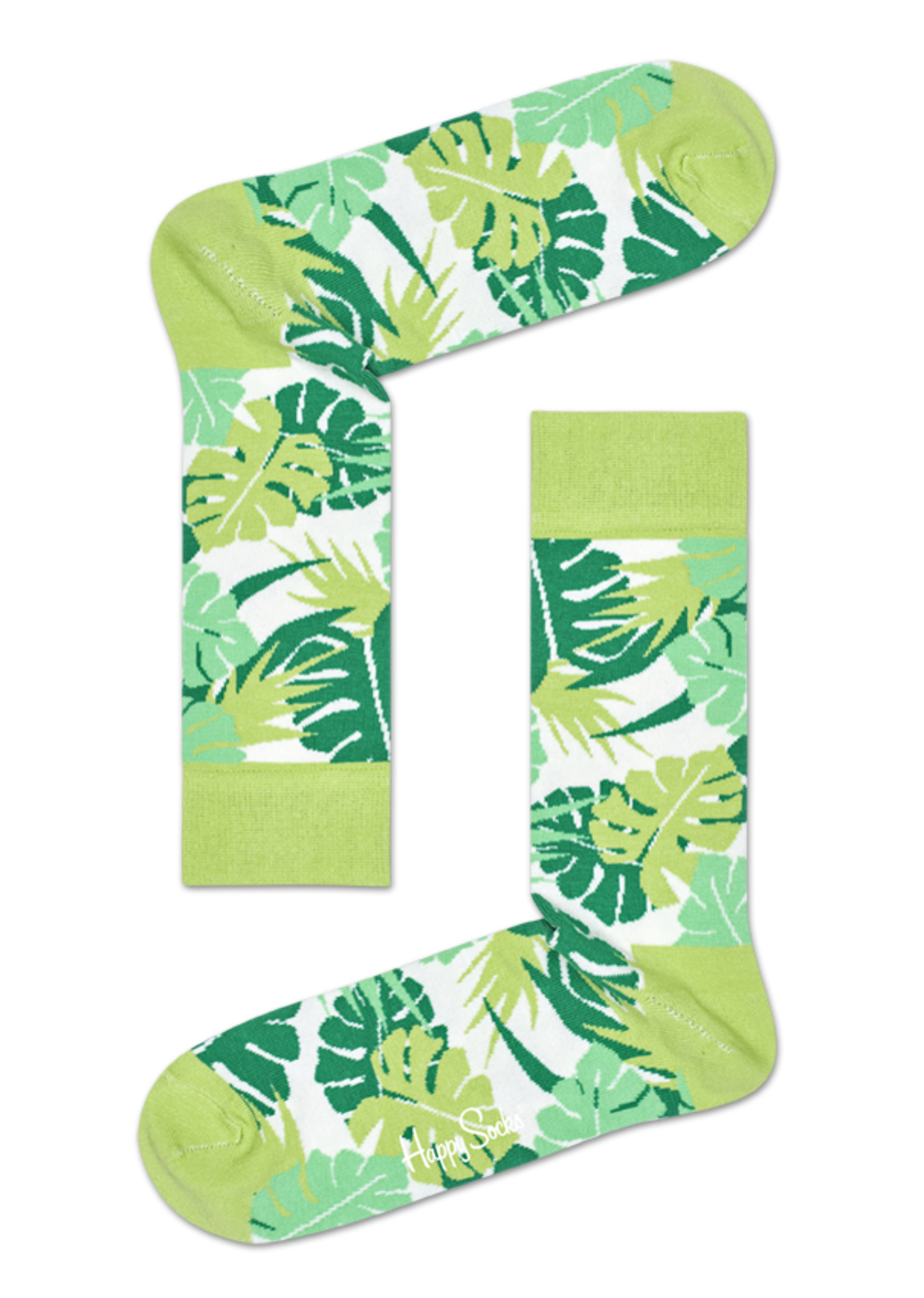 green leaves socks: leaves | happy socks