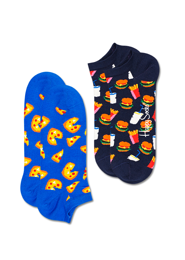 No-show Sock 2pc: Junk Food | Happy Socks