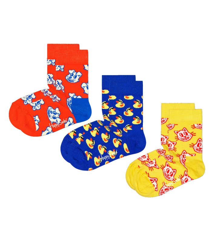 Kids 3-Pack Animal Socks