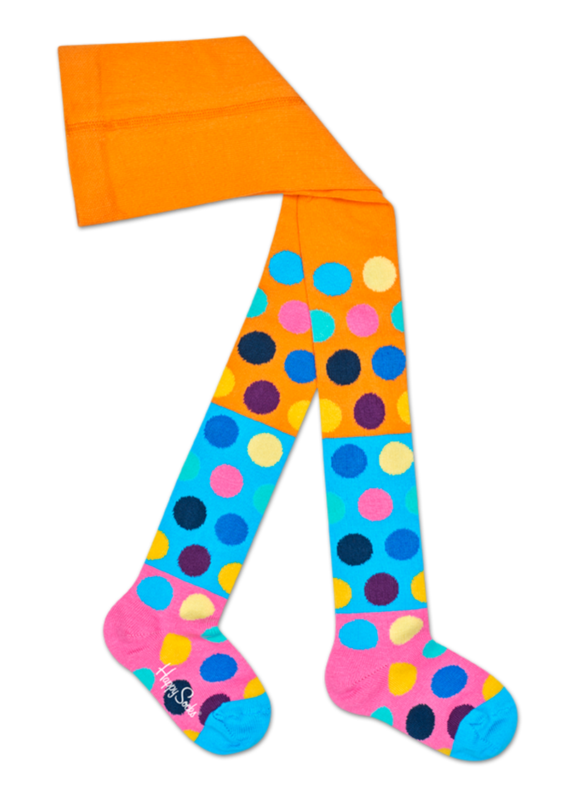 Big Dot Block Baby Tights | Girls' Colorful Tights