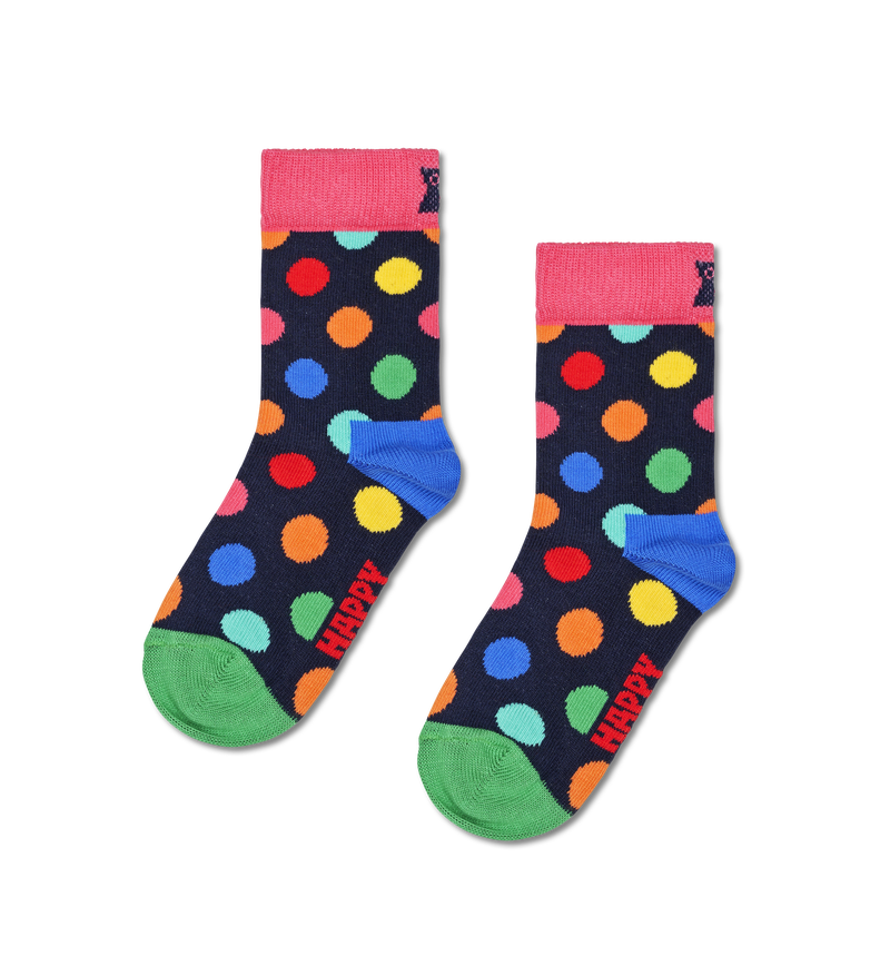 Navy Polka Dot Socks | Fun Kids Novelty Socks
